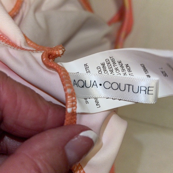 Aqua Couture Halter Swim Top Large - Picture 7 of 10